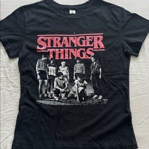 Stranger Things Black and Red Kids T-Shirt